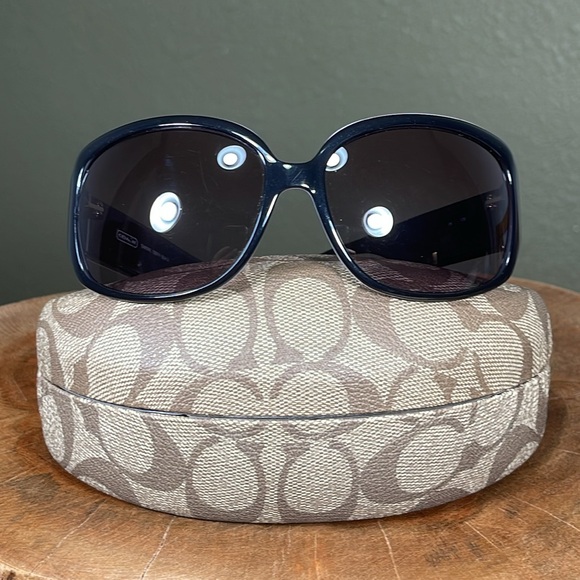 HTF COACH SIMONE SUNGLASSES WITH CASE - Picture 2 of 16